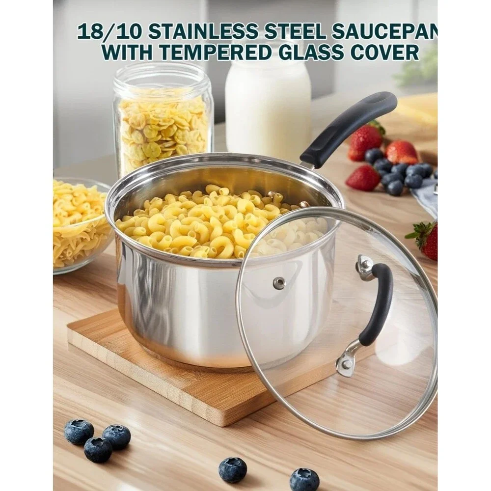 Cook N Home 02655 Professional Double Boiler Saucepan 2-Quart  Stainless